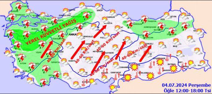 Gök gürültülü sağanak geliyor! Meteoroloji il il sıraladı. Bu saatlere dikkat - Resim: 17